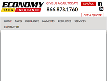 Tablet Screenshot of economytaxins.com